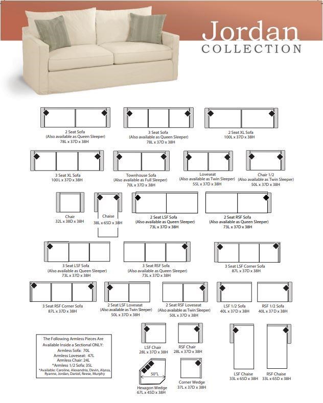 Four Seasons Furniture Jordan 87092S Jordan Slipcovered 2 Seat